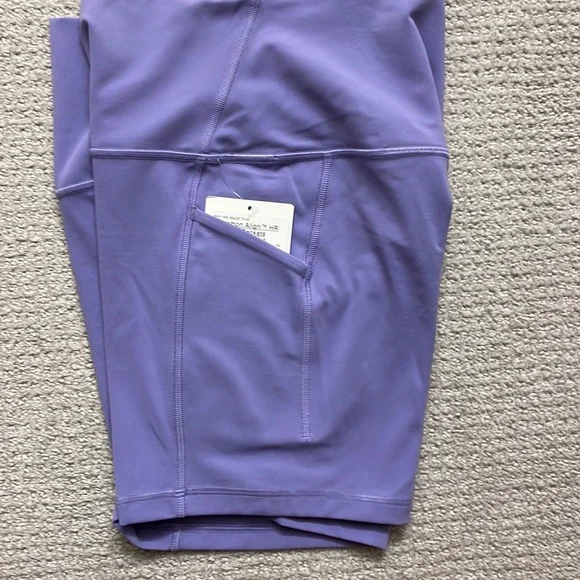 lululemon athletica High Waist Shorts in Lavender with Pockets - Picture 3 of 7